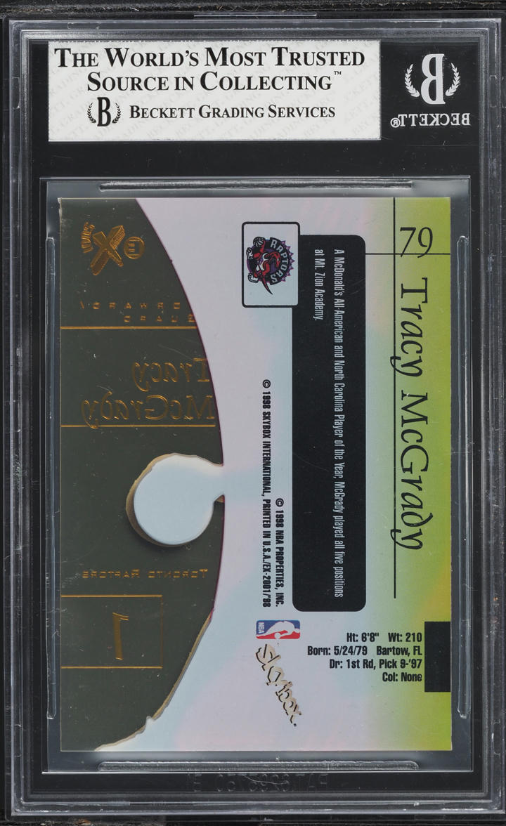 1997 Skybox E-X2001 Tracy McGrady ROOKIE #79 BGS 7.5 NRMT+