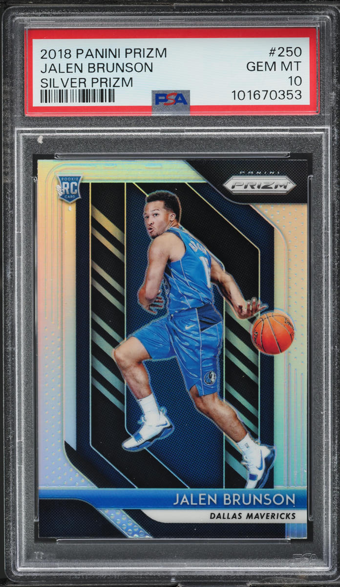2018 Panini Prizm Silver Jalen Brunson ROOKIE #250 PSA 10 GEM MINT