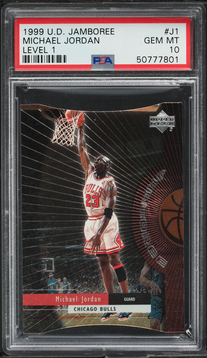 1999 Upper Deck Jamboree Level 1 Die-Cut Michael Jordan /100 #J1 PSA 10 GEM MINT