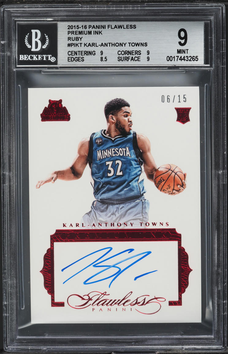 2024-25 panini FLAWLESS Karl-Anthony Towns 良部 Panini Flawless