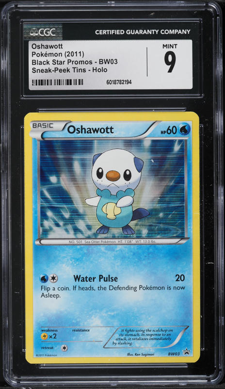 2025 Pokemon Japanese Scarlet & Violet White Flare AR Oshawott #102 PSA 10  GEM MINT on Fanatics Collect