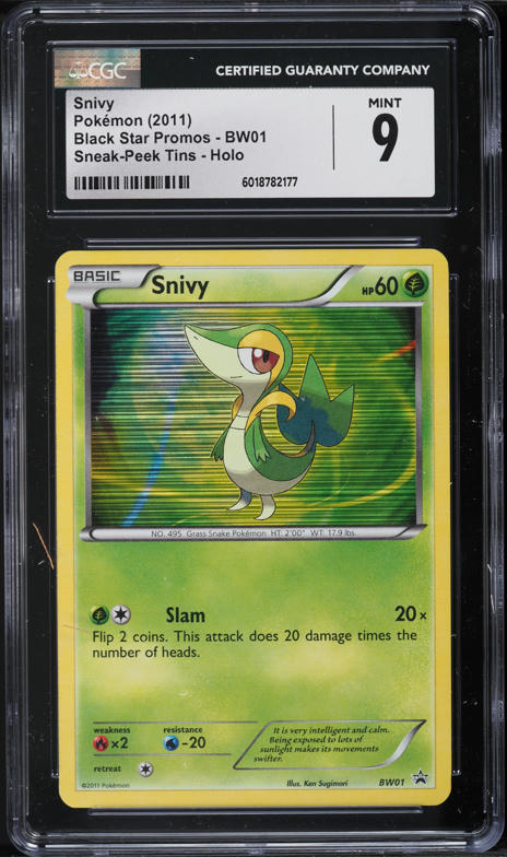 2025 Pokemon Japanese Sv11b-Black Bolt Art Rare Snivy #087 PSA 10