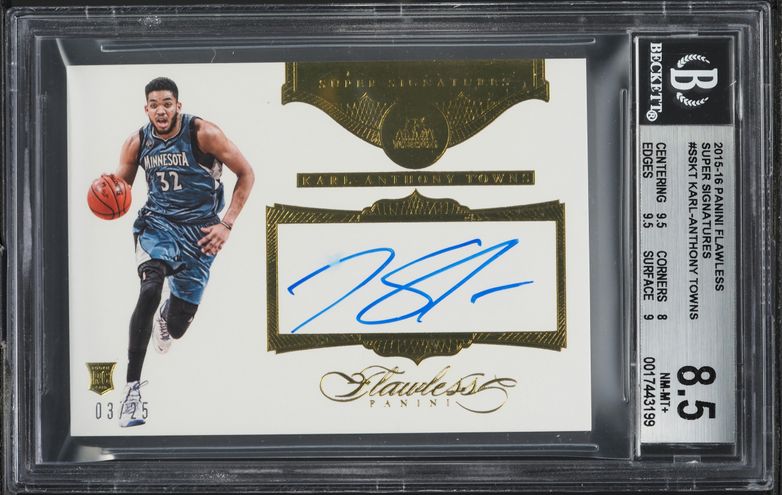 2015 Panini Flawless Super Karl-Anthony Towns ROOKIE AUTO /25 #SS