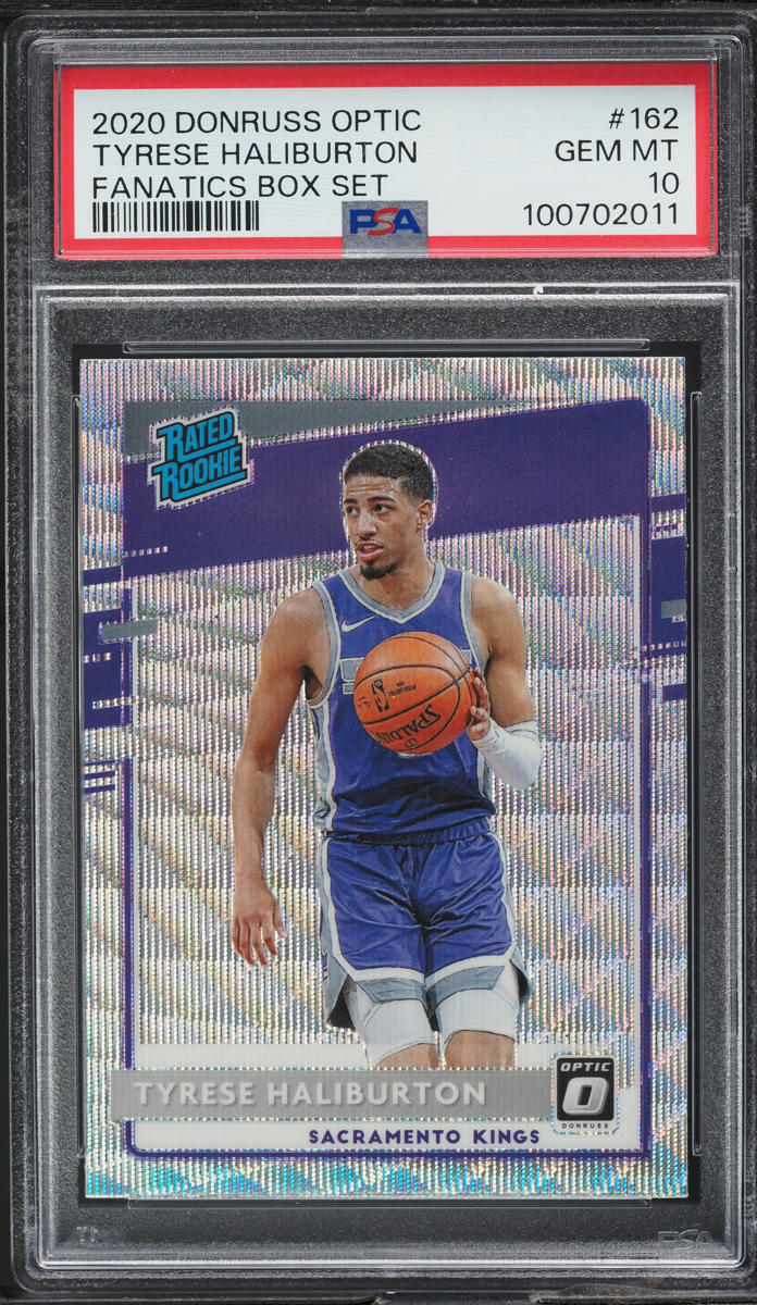 2020 Donruss Optic Fanatics Box Set Tyrese Haliburton ROOKIE #162 PSA 10 GEM