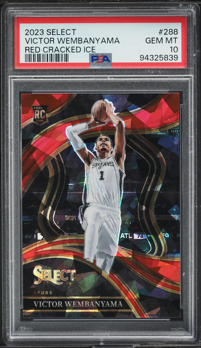 2023 Select Courtside Red Cracked Ice Victor Wembanyama ROOKIE