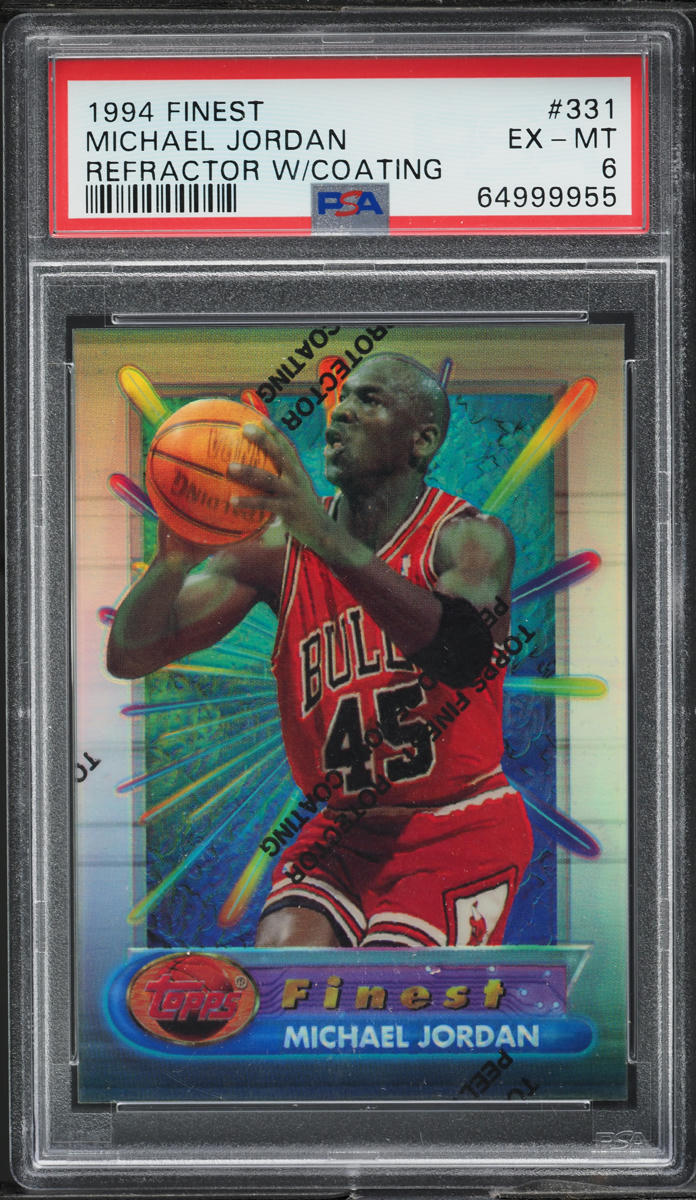 1994 Finest Refractor w/ Coating Michael Jordan #331 PSA 6 EXMT