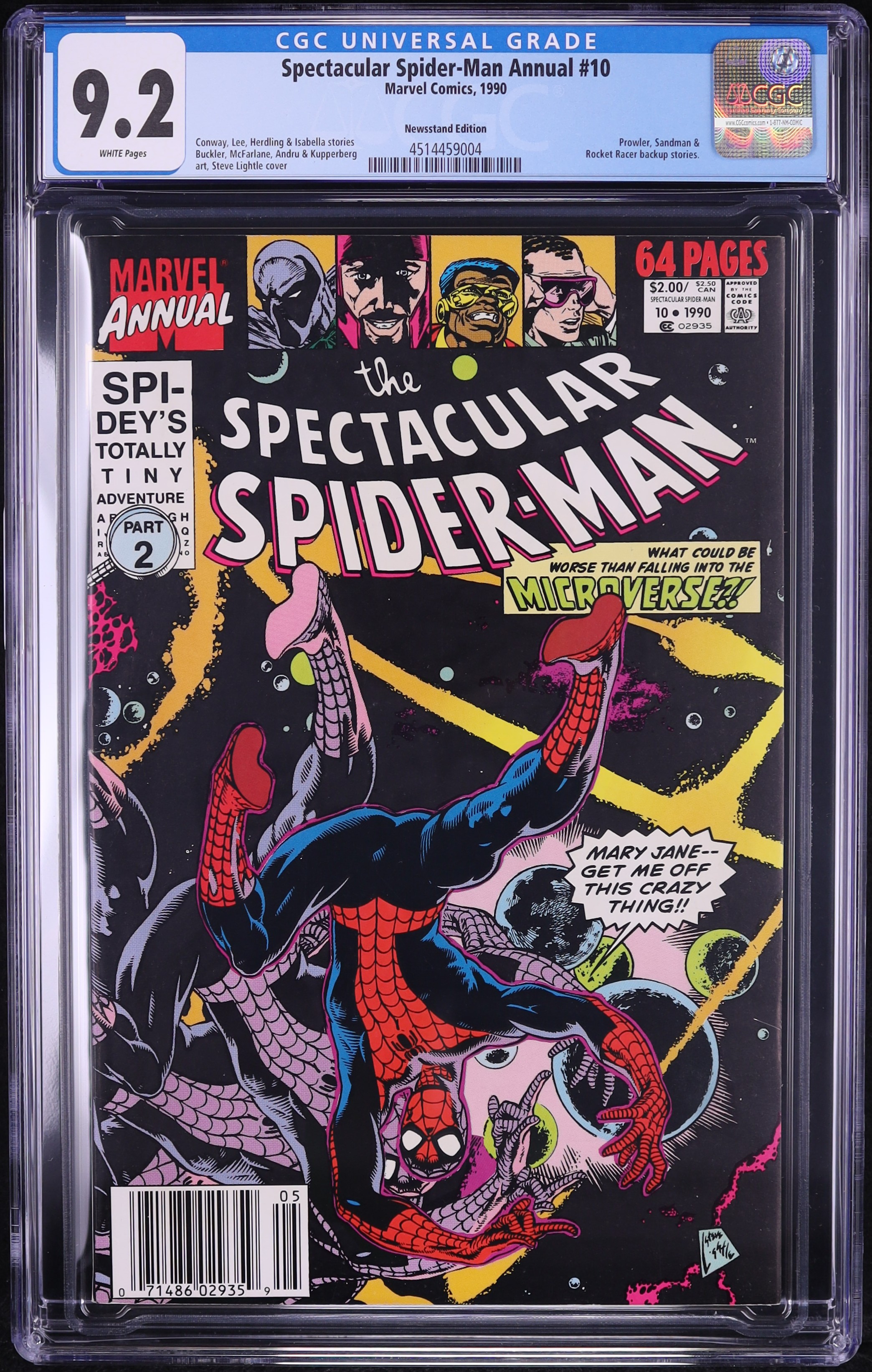 Spectacular Spider-Man Annual #10 (Marvel, 1990) CGC 9.2 White