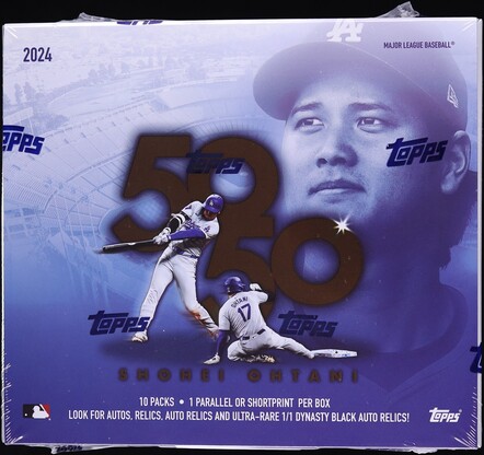 2024 Topps Shohei Ohtani 50/50 Factory Sealed Box, 10ct Packs on