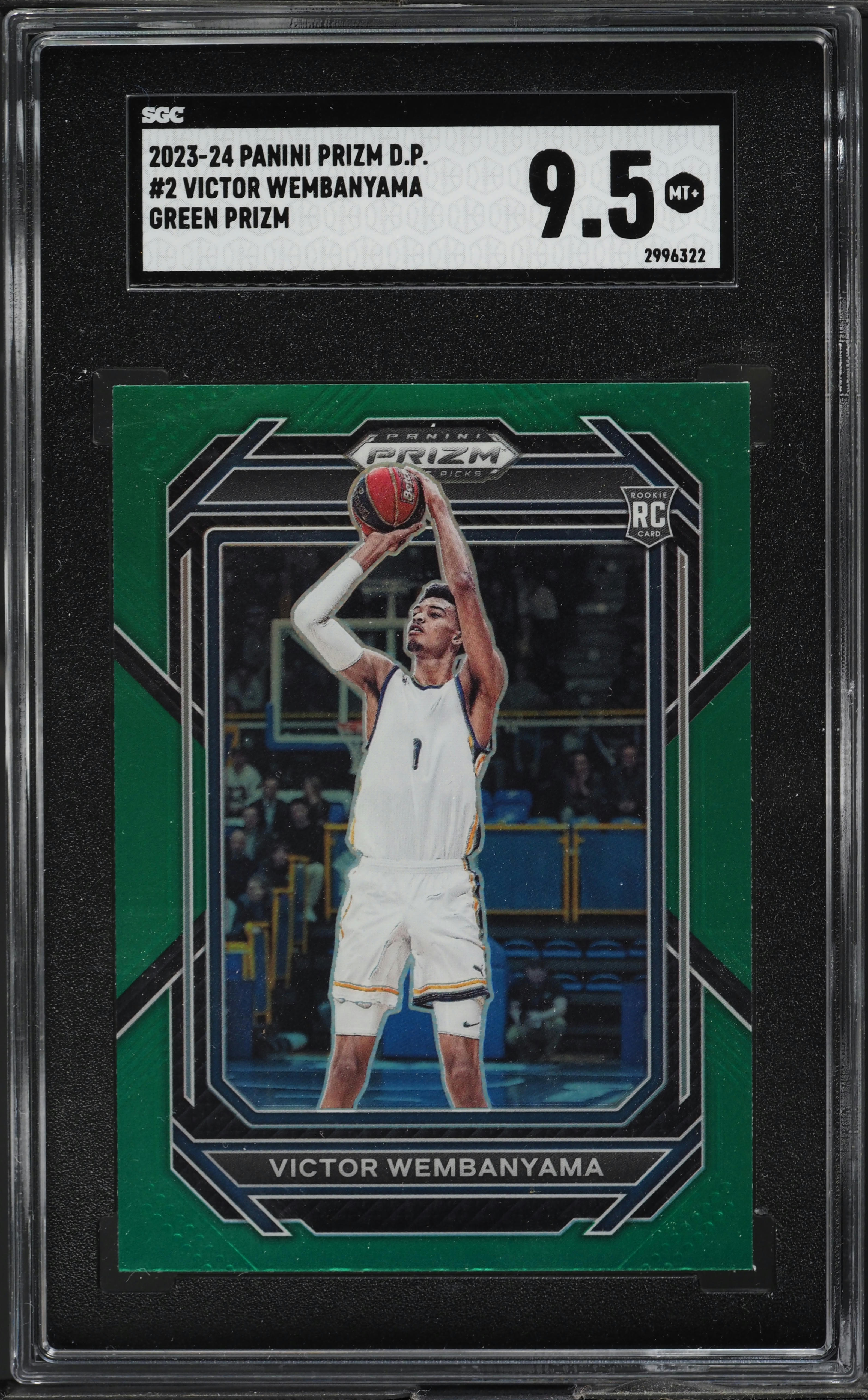 2023 Panini Prizm Draft Picks Green Victor Wembanyama ROOKIE #2 