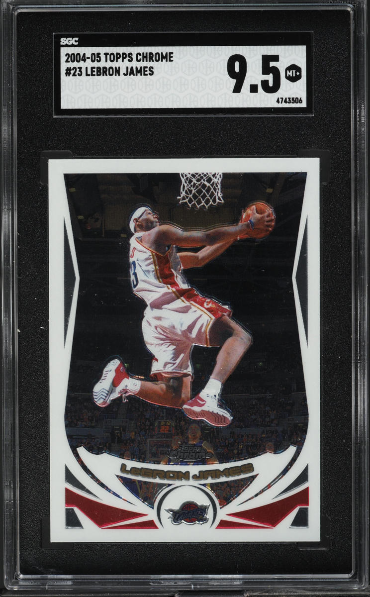 2004 Topps Chrome LeBron James #23 SGC 9.5 MINT+