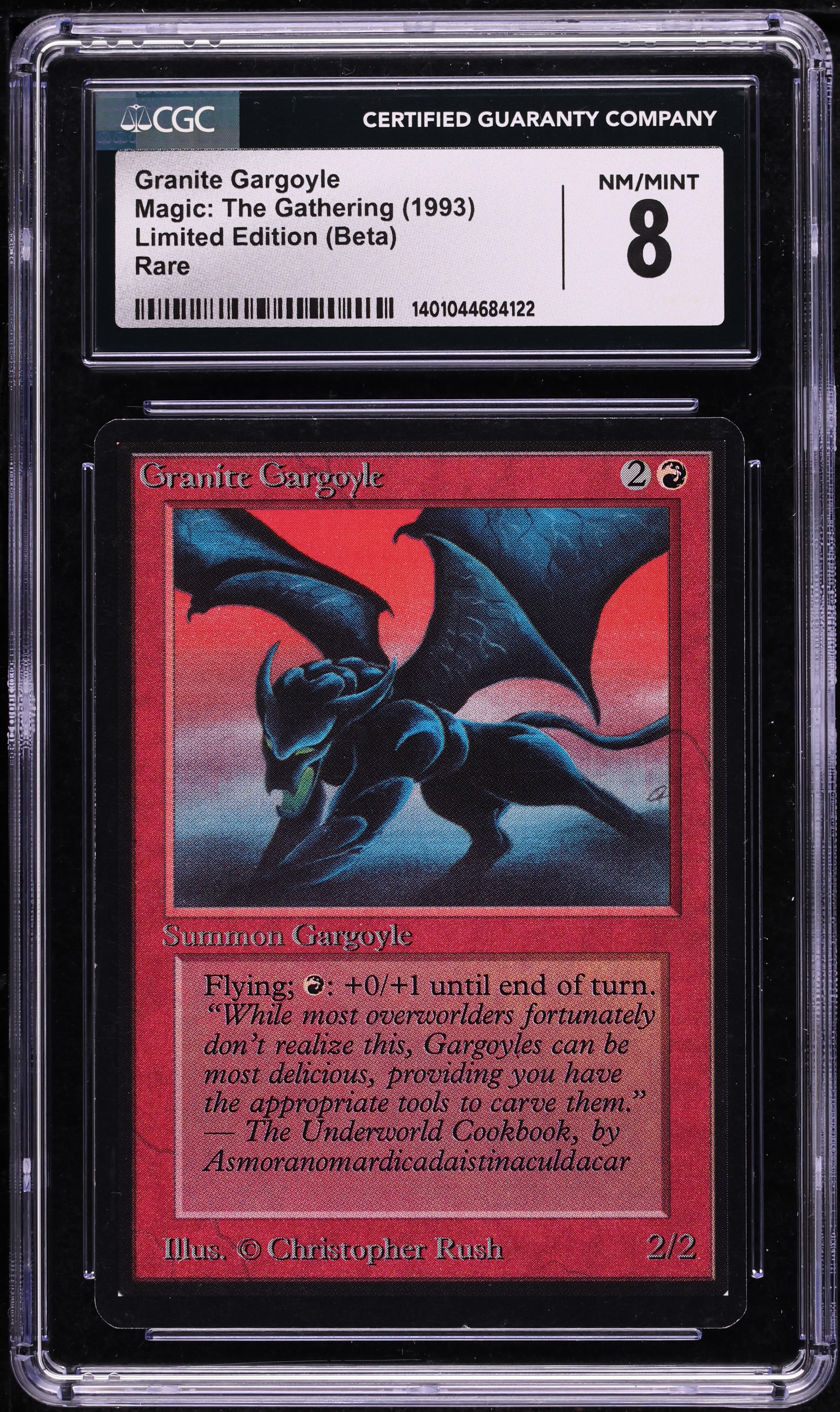 1993 Magic The Gathering MTG Beta Granite Gargoyle CGC 8 NM-MT on