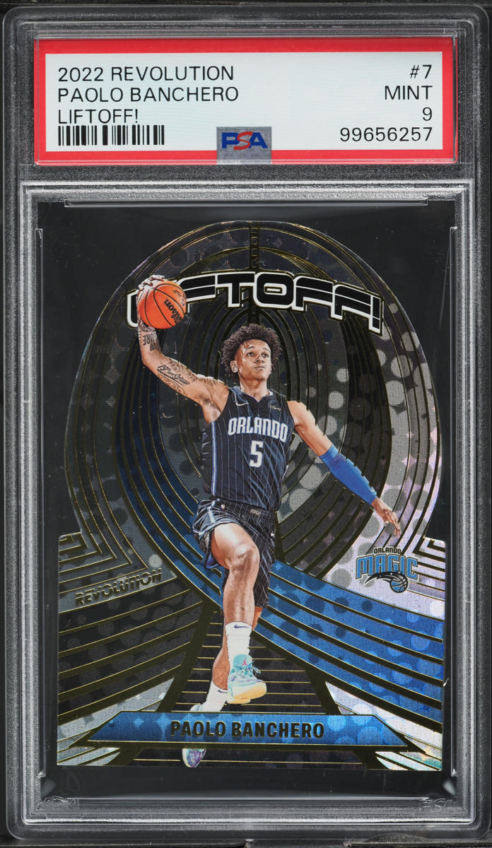 2022 Panini Revolution Liftoff! Die-Cut Paolo Banchero ROOKIE #7 PSA 9 MINT
