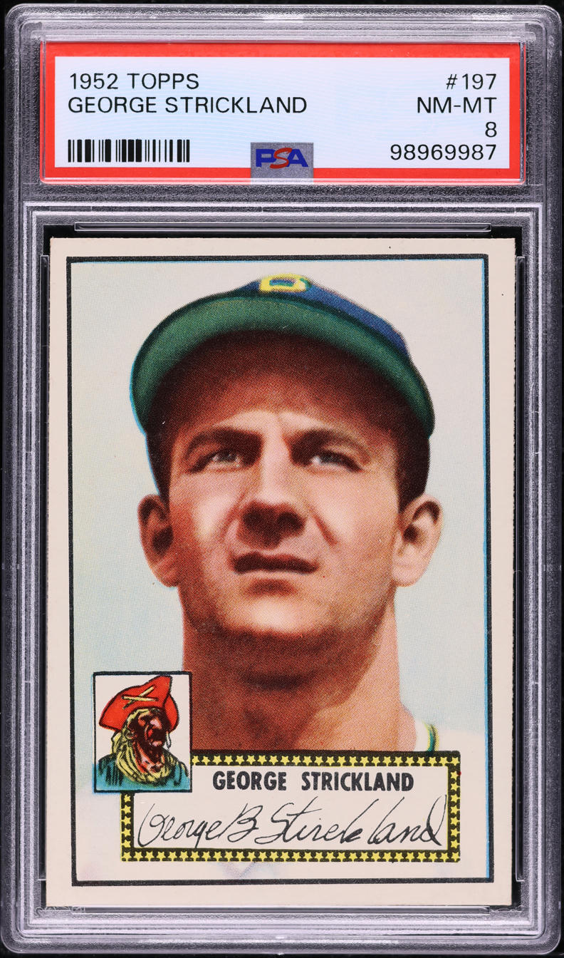 1952 Topps George Strickland #197 PSA 8 NM-MT