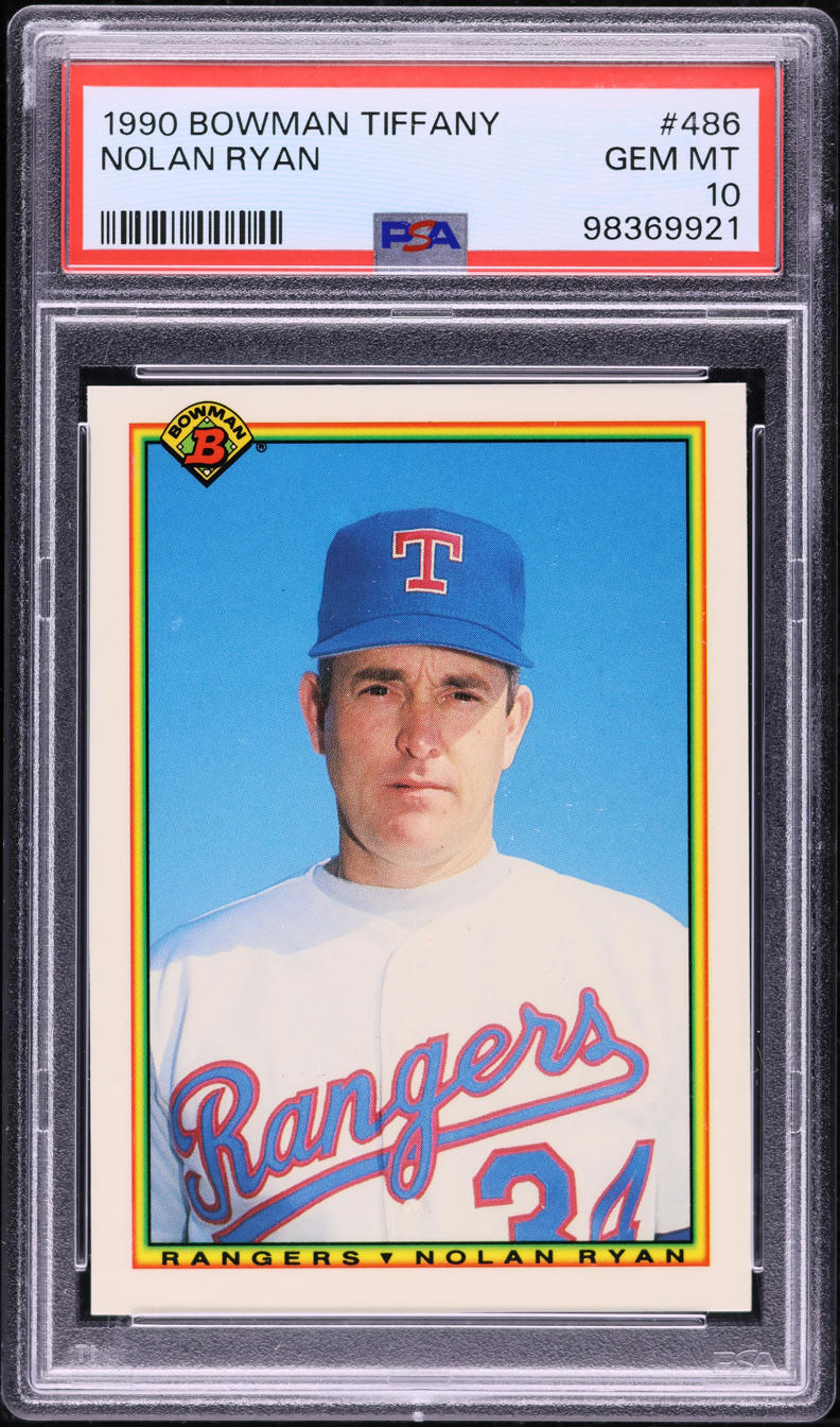 1990 Bowman Tiffany Nolan Ryan #486 PSA 10 GEM MINT
