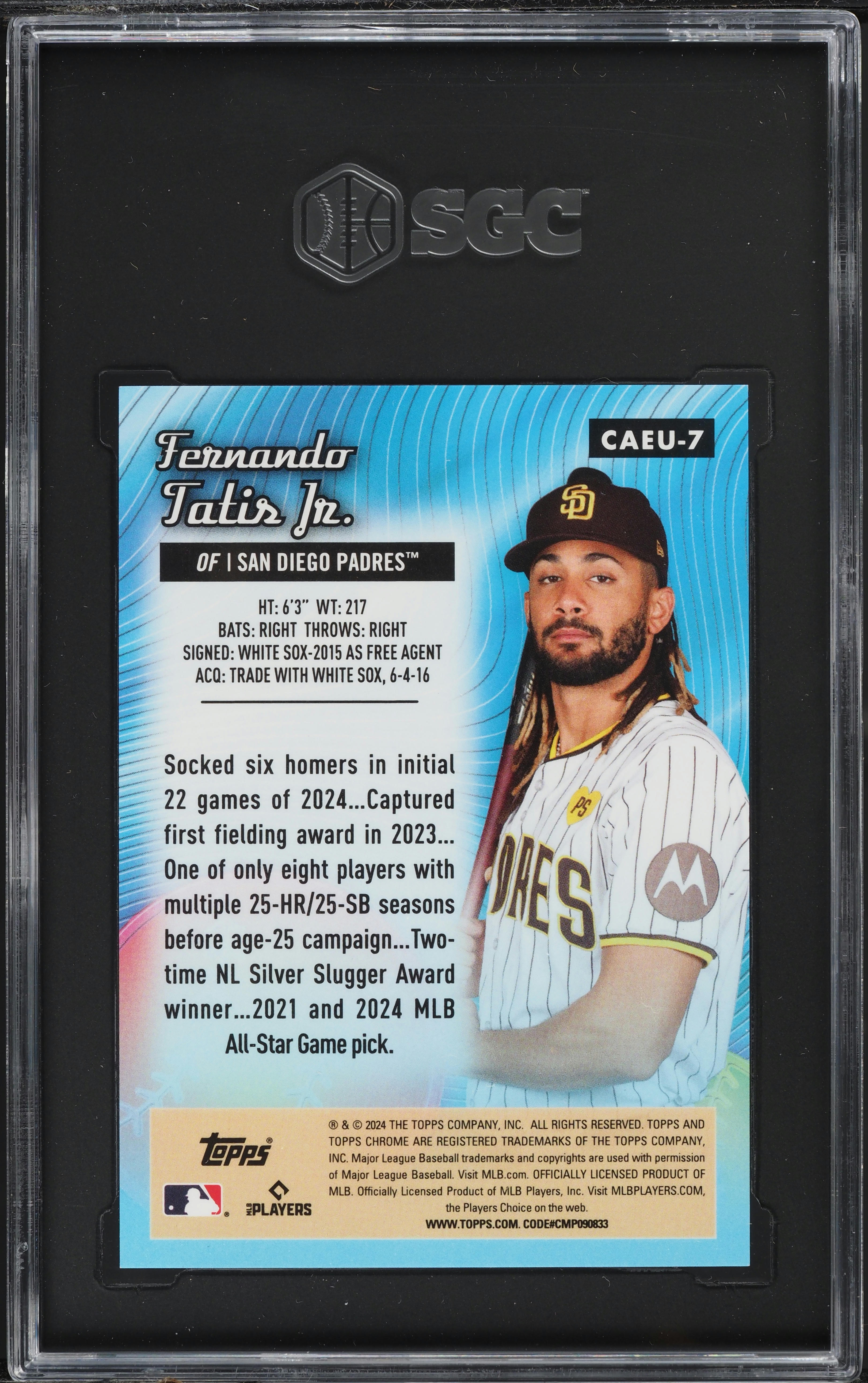 2024 Topps Chrome Update All-Etch Orange Ref. Fernando Tatis Jr