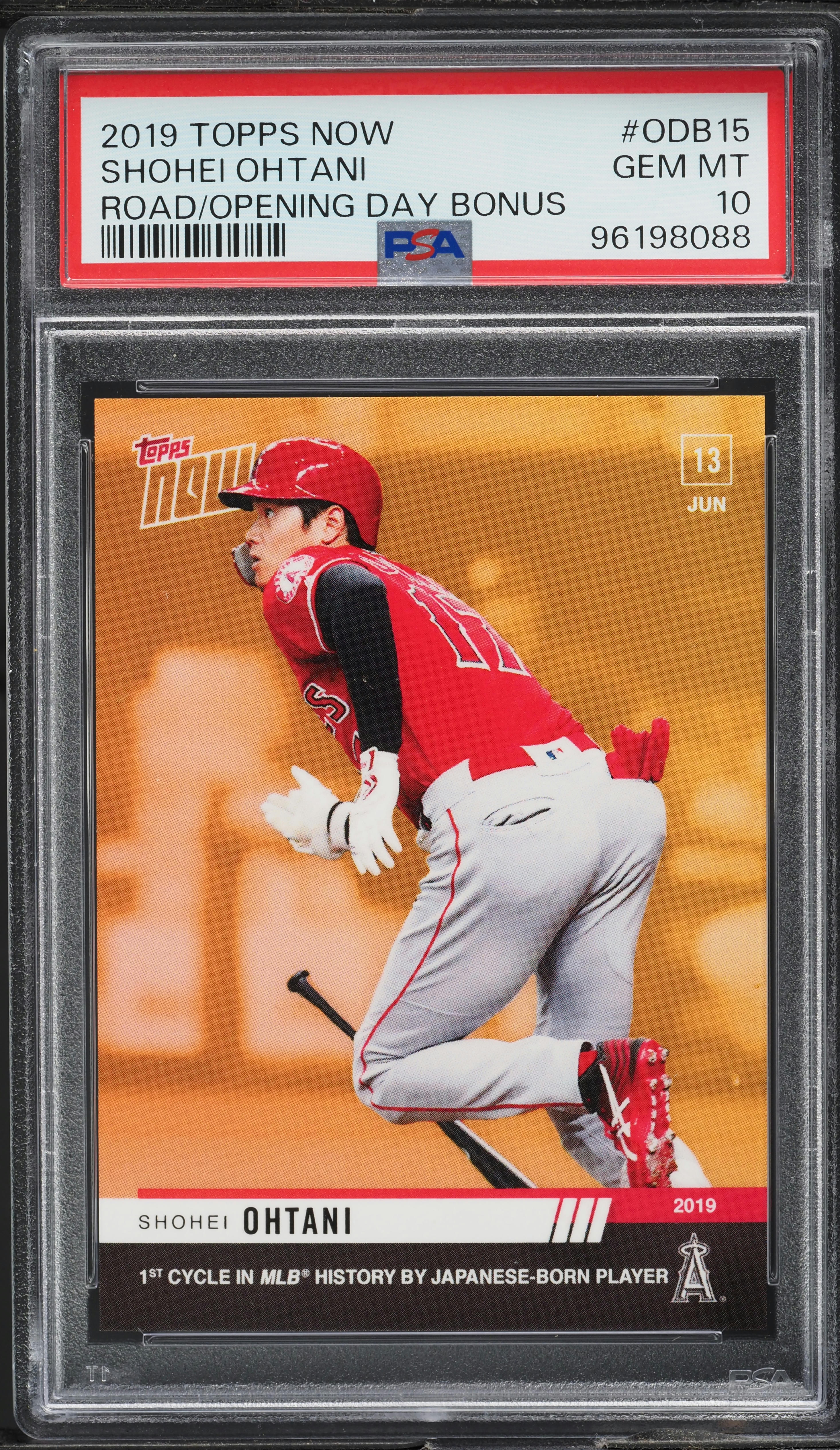 2019 Topps Now Road to Opening Day Bonus Shohei Ohtani #ODB15 PSA 
