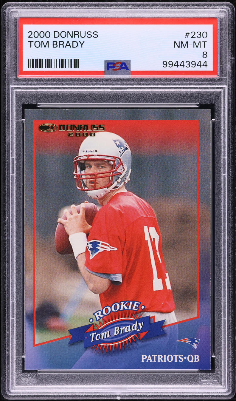 2000 Donruss Football Tom Brady ROOKIE /1325 #230 PSA 8 NM-MT