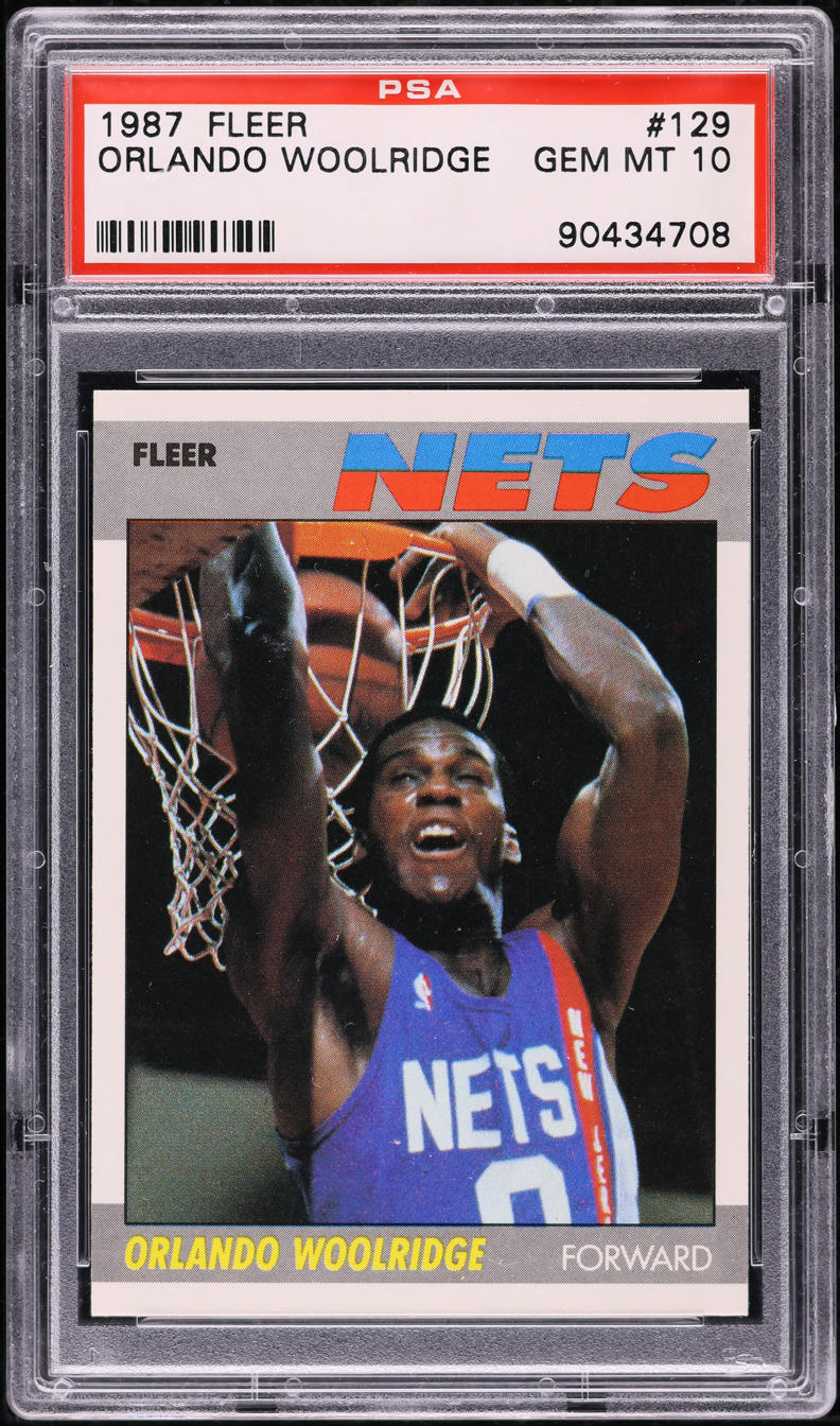1987 Fleer Basketball Orlando Woolridge #129 PSA 10 GEM MINT