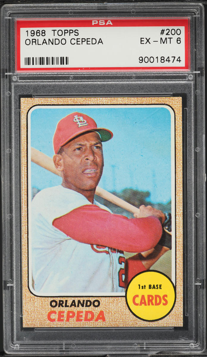 1968 Topps Orlando Cepeda #200 PSA 6 EXMT