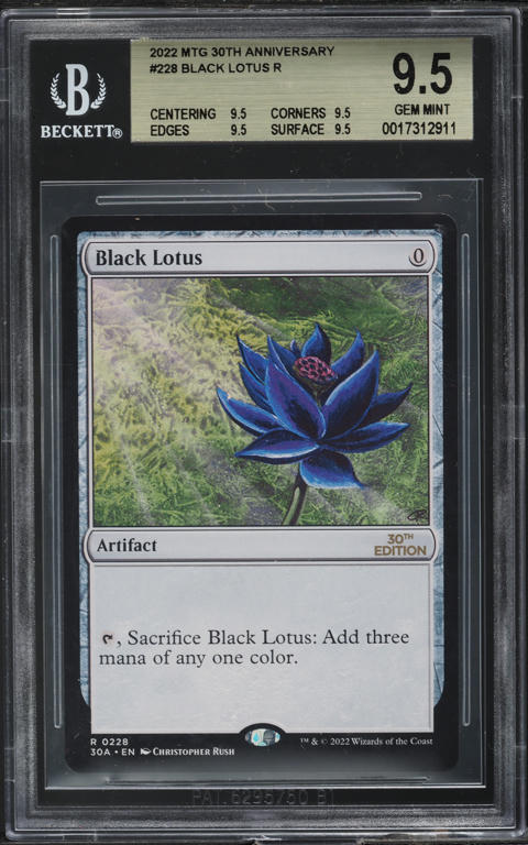 2022 Magic The Gathering MTG 30th Anniversary Black Lotus BGS 9.5