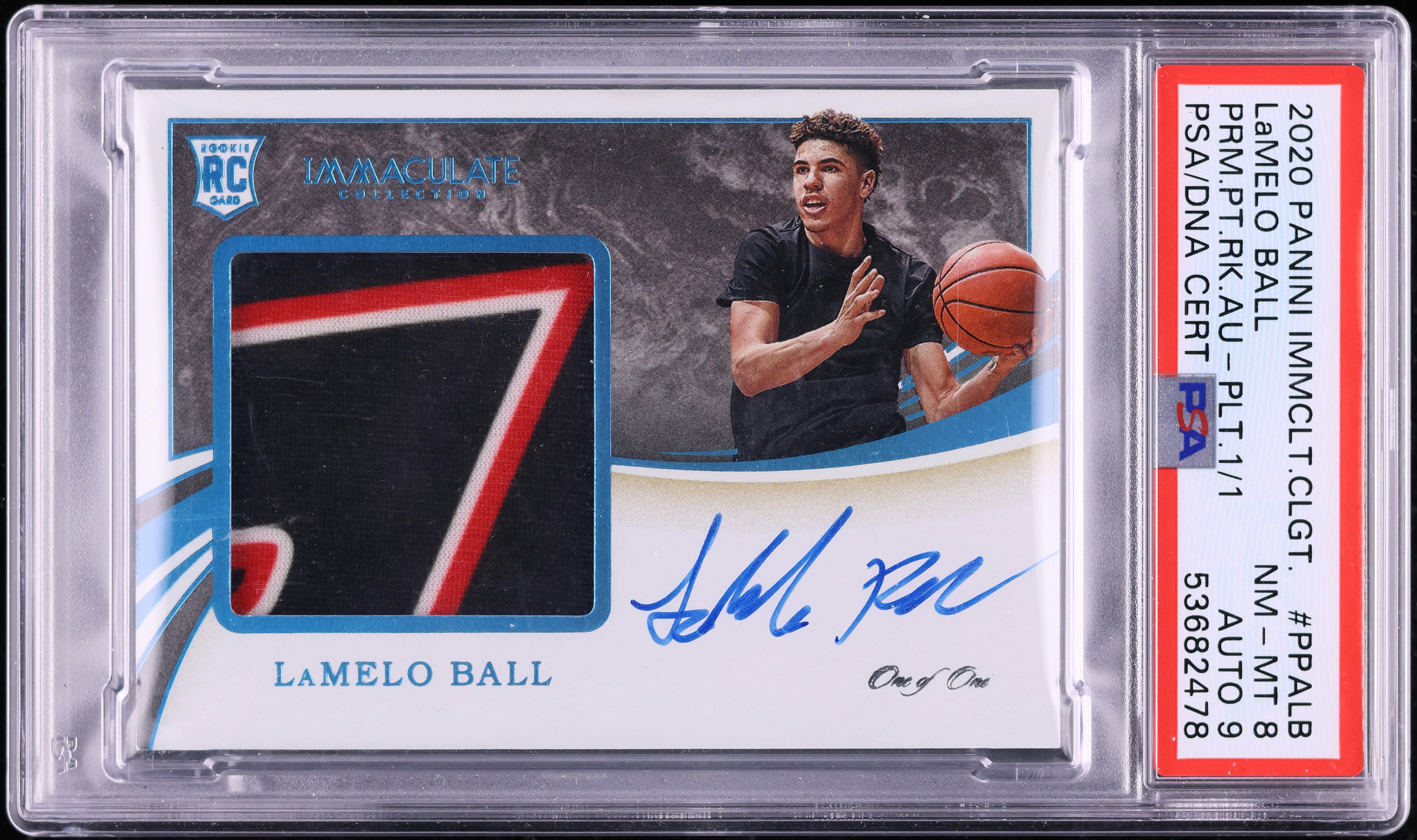 2020 Immaculate Collection Collegiate LaMelo Ball RC PATCH AUTO 