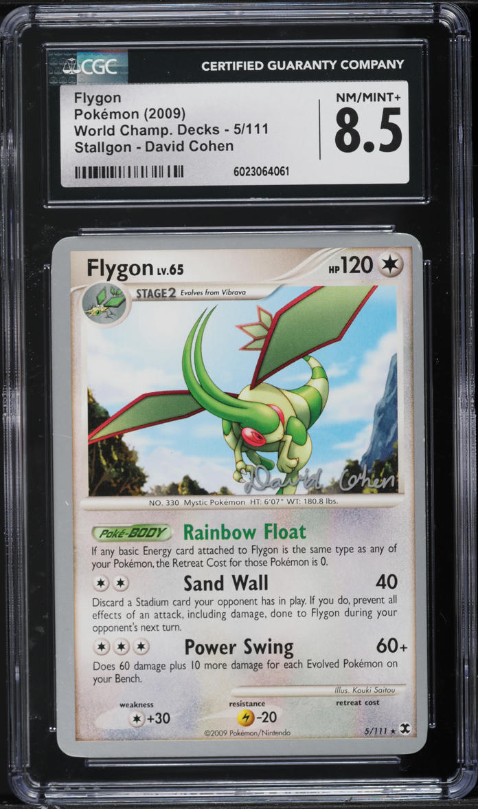 2009 Pokemon World Championships Promo David Cohen Flygon #5 CGC 8.5 NM-MT+  on Fanatics Collect