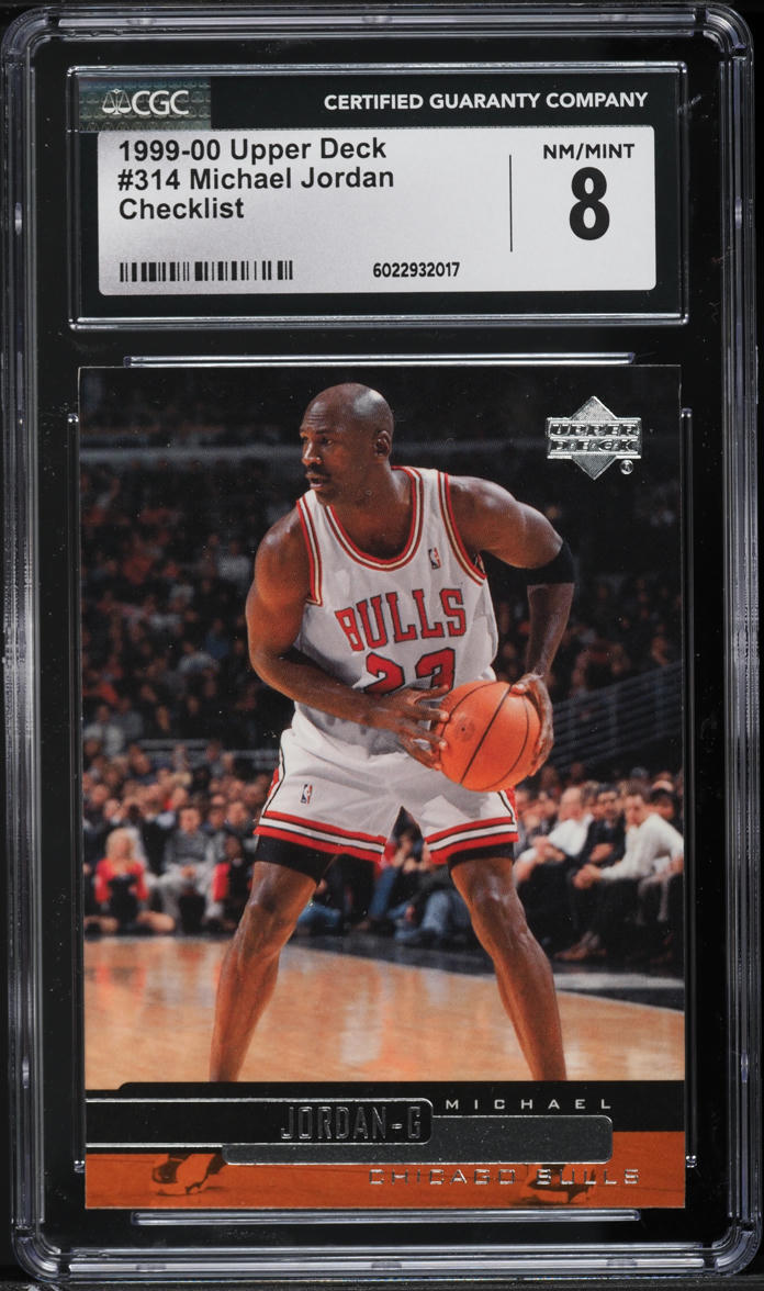 1999 Upper Deck Checklist Michael Jordan #314 CGC 8 NM-MT