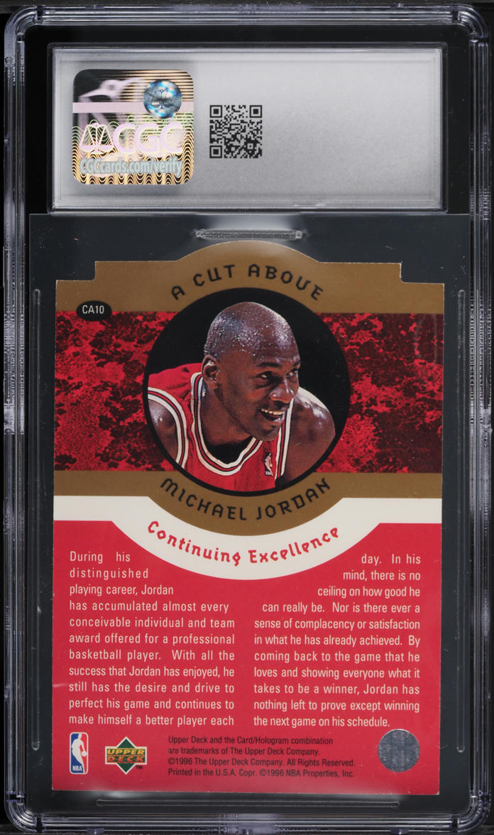 1996 Collector's Choice A Cut Above Michael Jordan #CA10 CGC 4 VGEX
