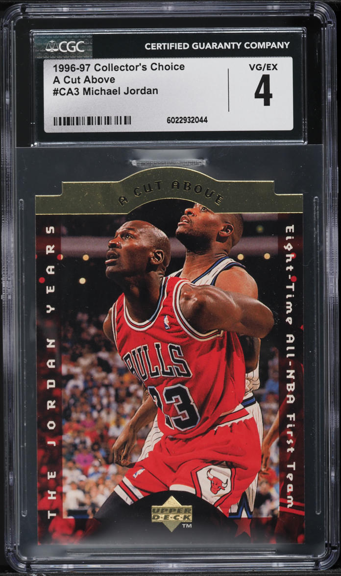 1996 Collector's Choice A Cut Above Michael Jordan #CA3 CGC 4 VGEX
