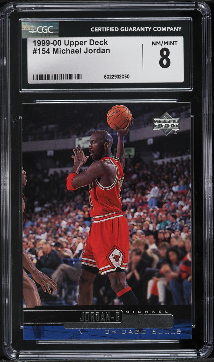 1999 Upper Deck Basketball Michael Jordan #154 CGC 8 NM-MT