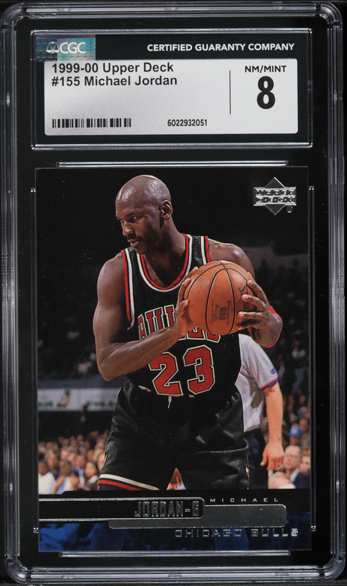1999 Upper Deck Basketball Michael Jordan #155 CGC 8 NM-MT