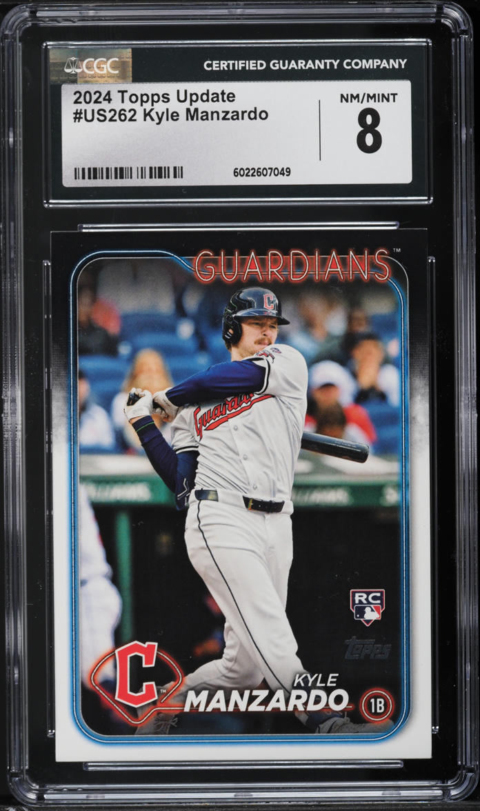 2024 Topps Update Kyle Manzardo ROOKIE #US262 CGC 8 NM-MT