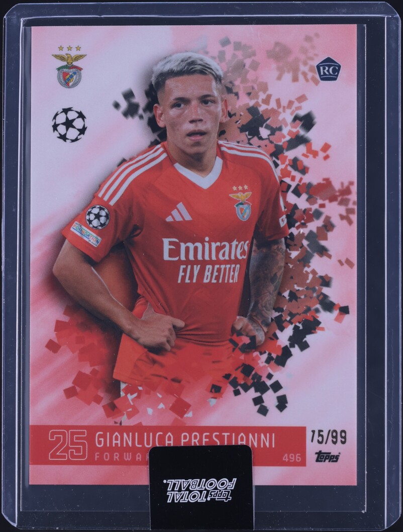 2024 Topps Total Football Gianluca Prestianni ROOKIE /99 #496 on