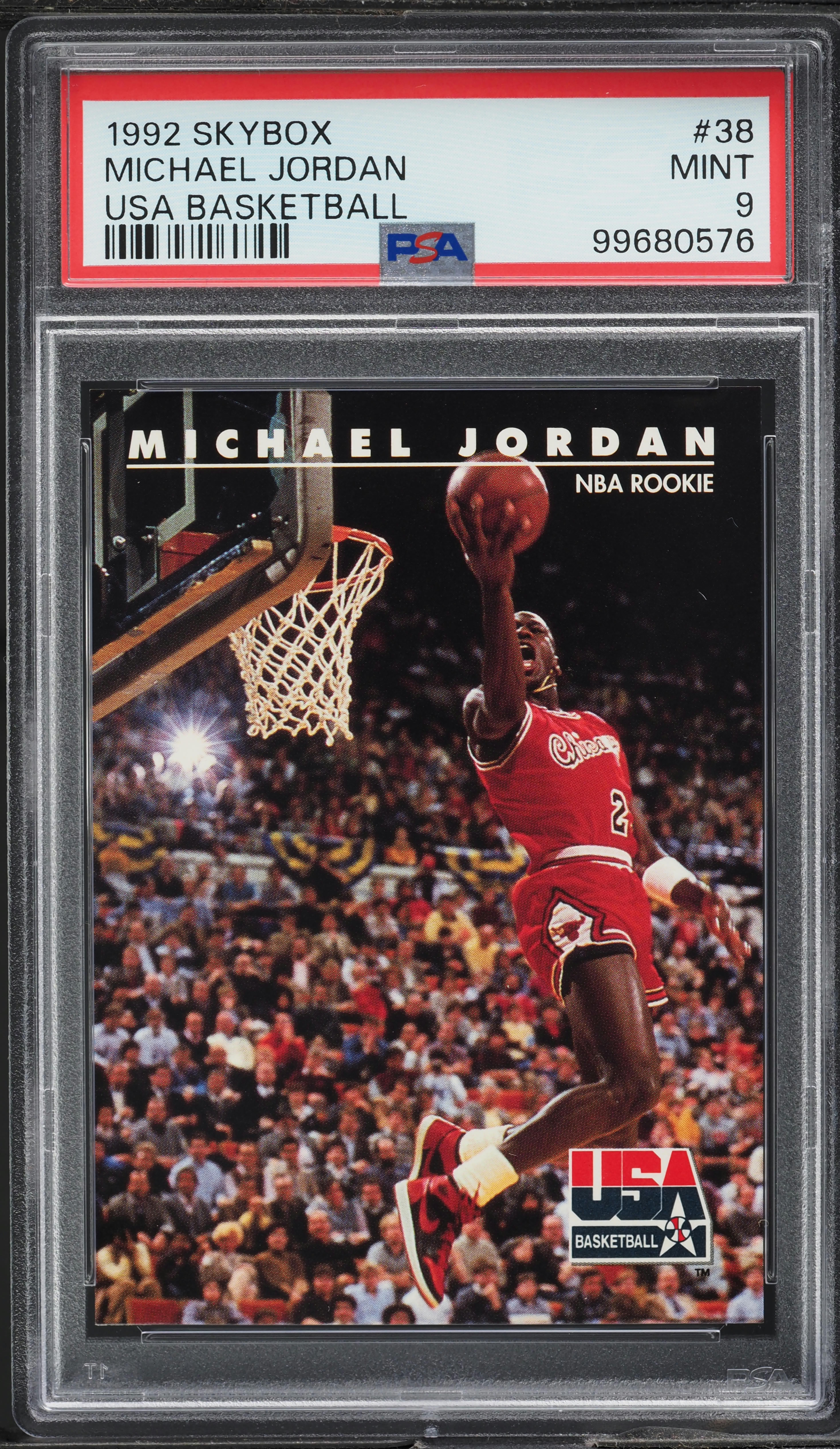 1992 Skybox USA Basketball Michael Jordan #38 PSA 9 MINT on