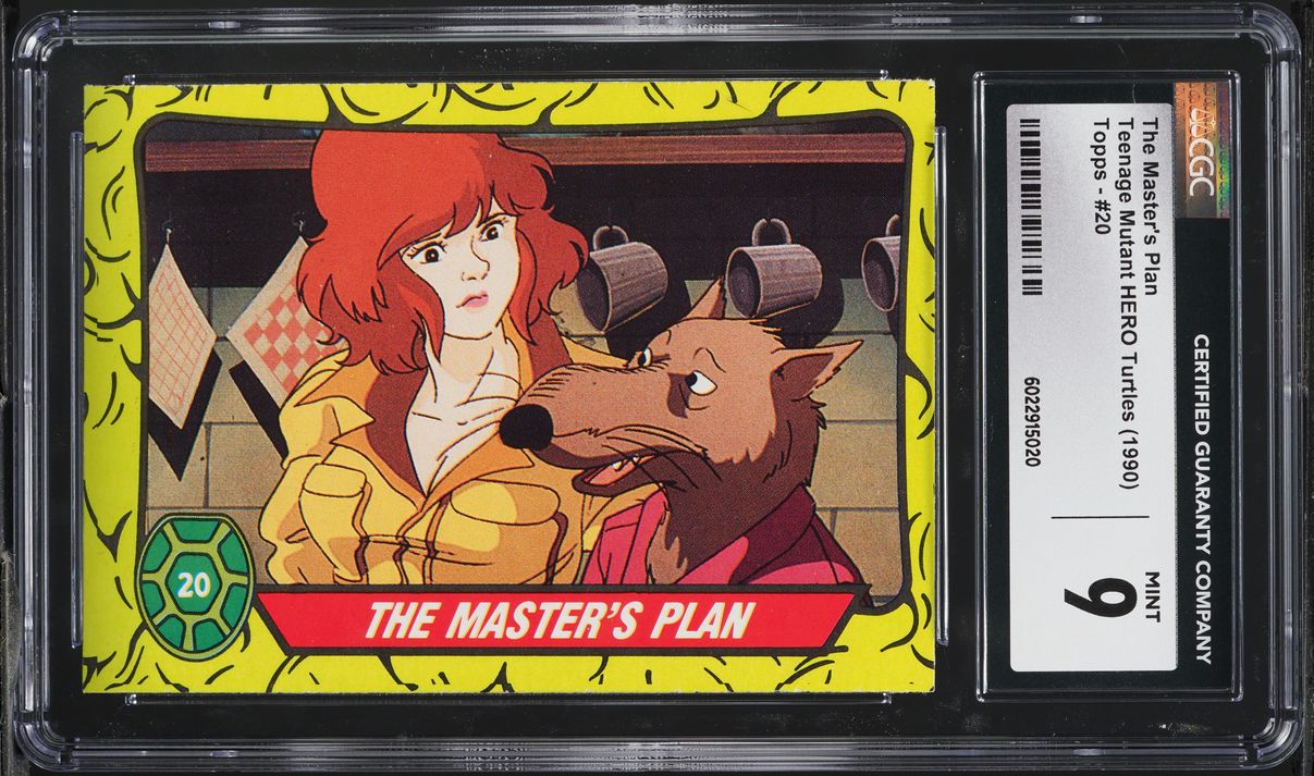 1990 Topps Teenage Mutant HERO Turtles The Master's Plan #20 CGC 9 MINT