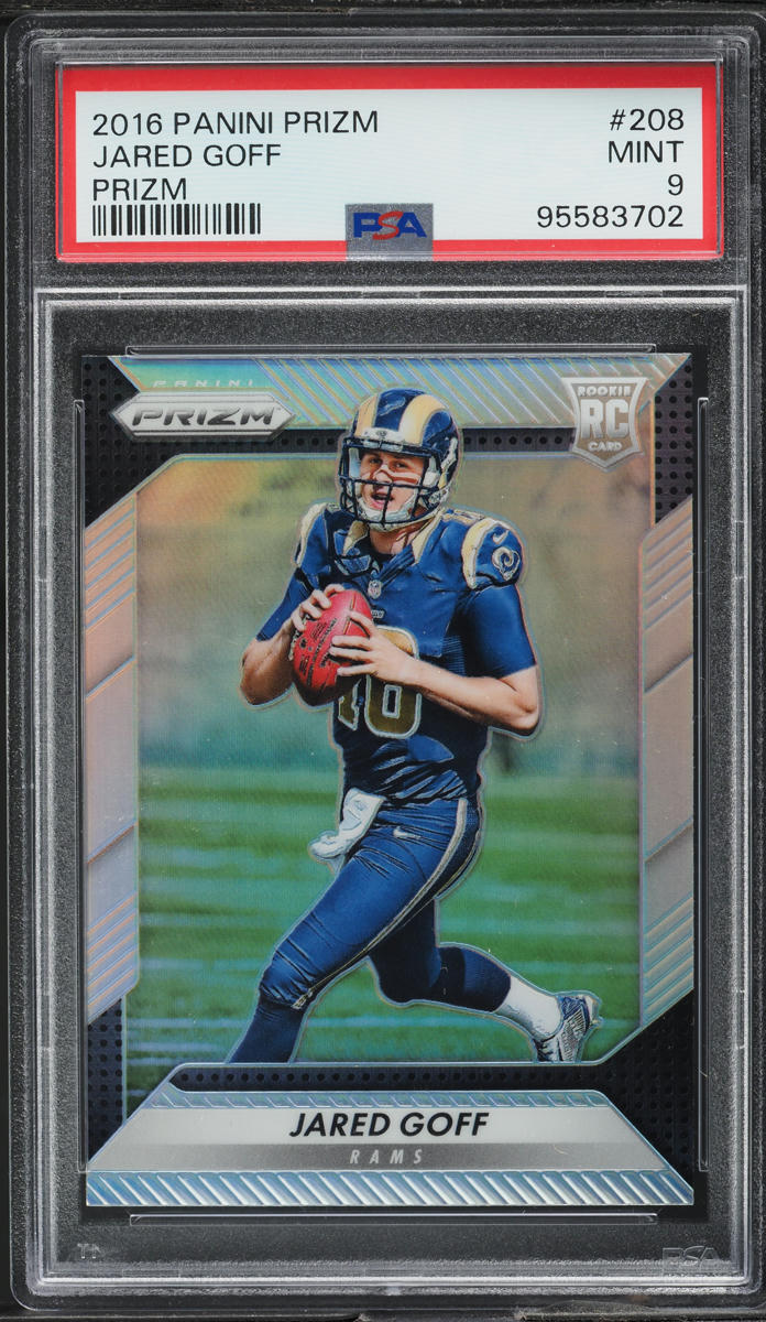 2016 Panini Prizm Silver Jared Goff ROOKIE #208 PSA 9 MINT