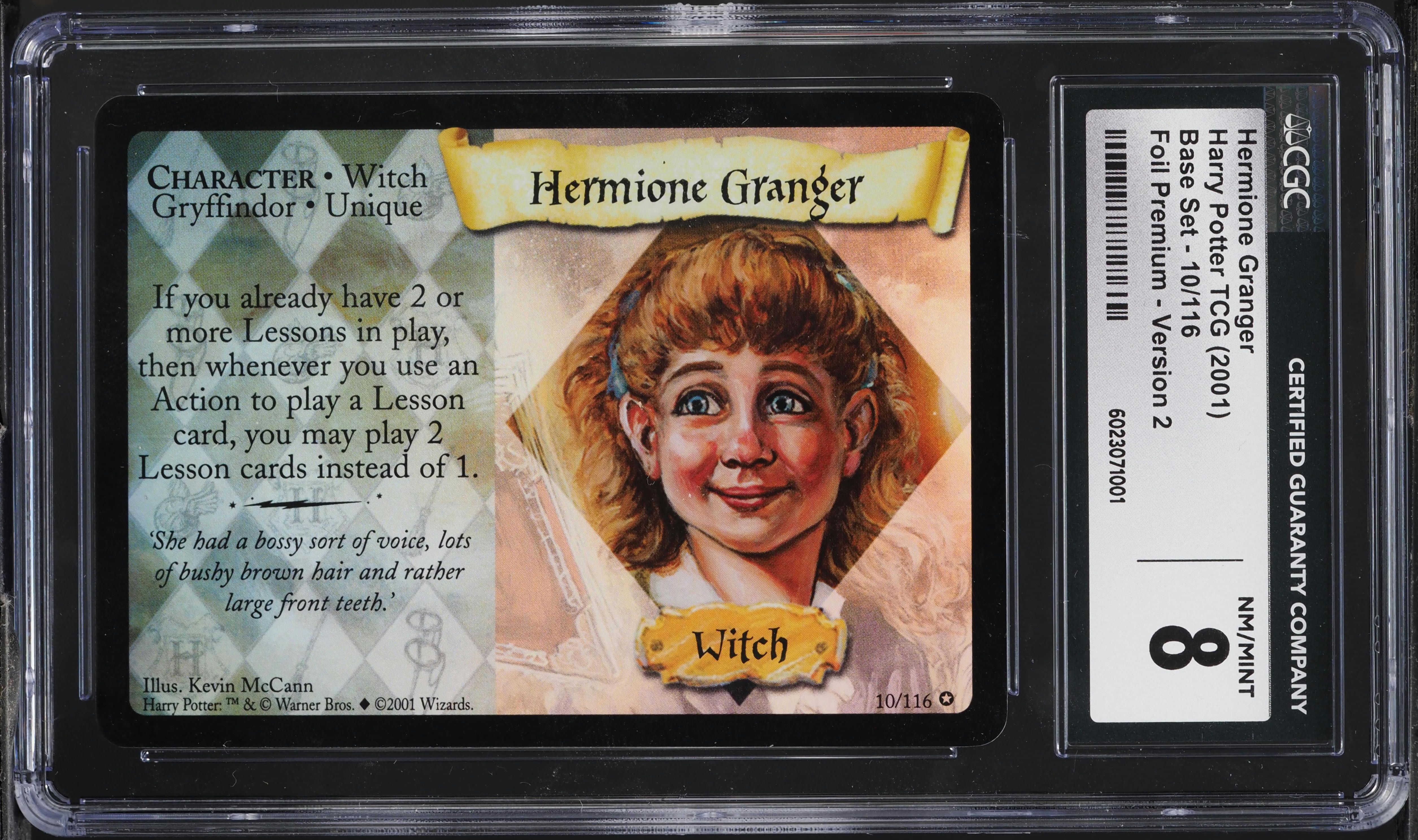 2001 Harry Potter TCG Base Set Version 2 Hermione Granger #10 CGC