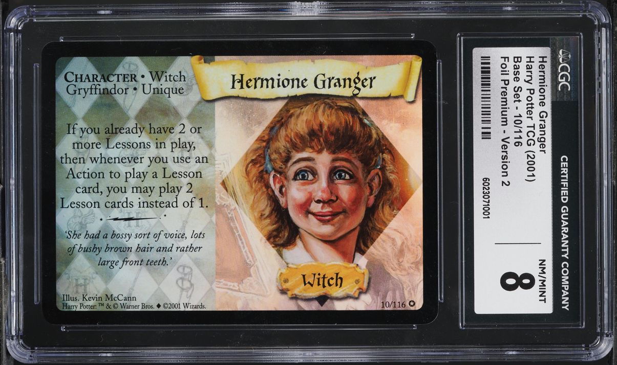 2001 Harry Potter TCG Base Set Version 2 Hermione Granger #10 CGC