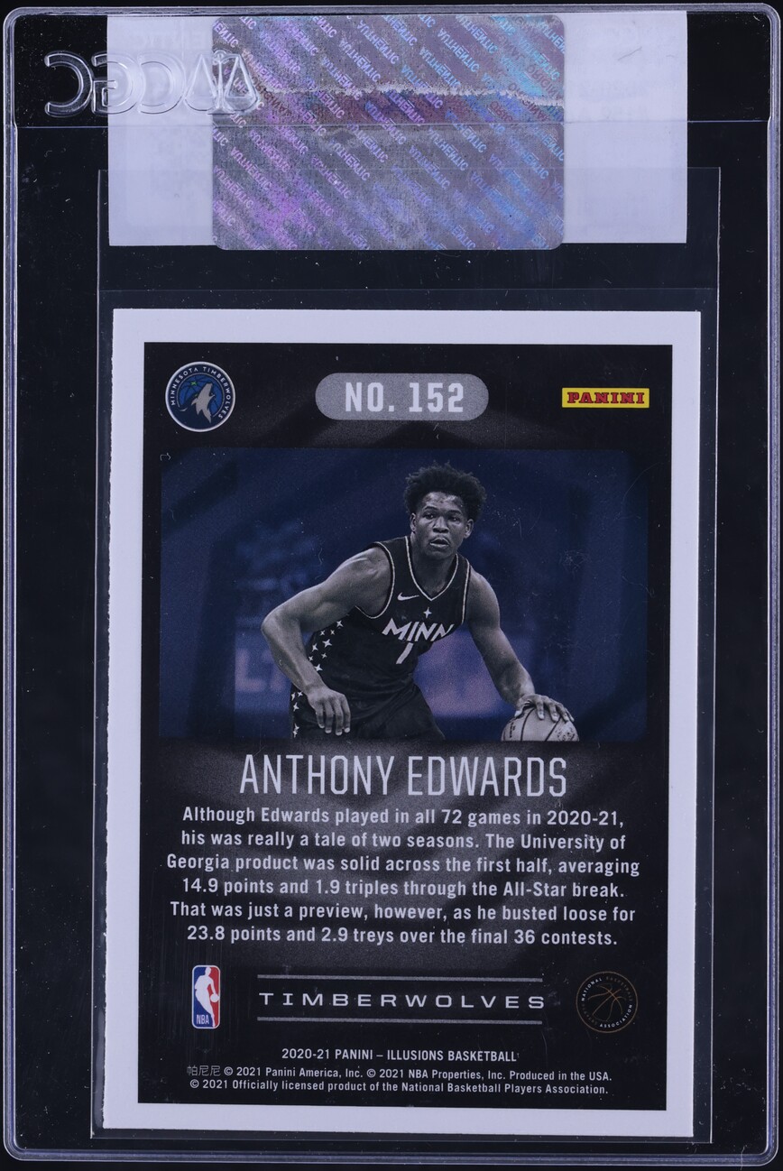 2020 Panini Illusions Anthony Edwards ROOKIE #152 CGC AUTH
