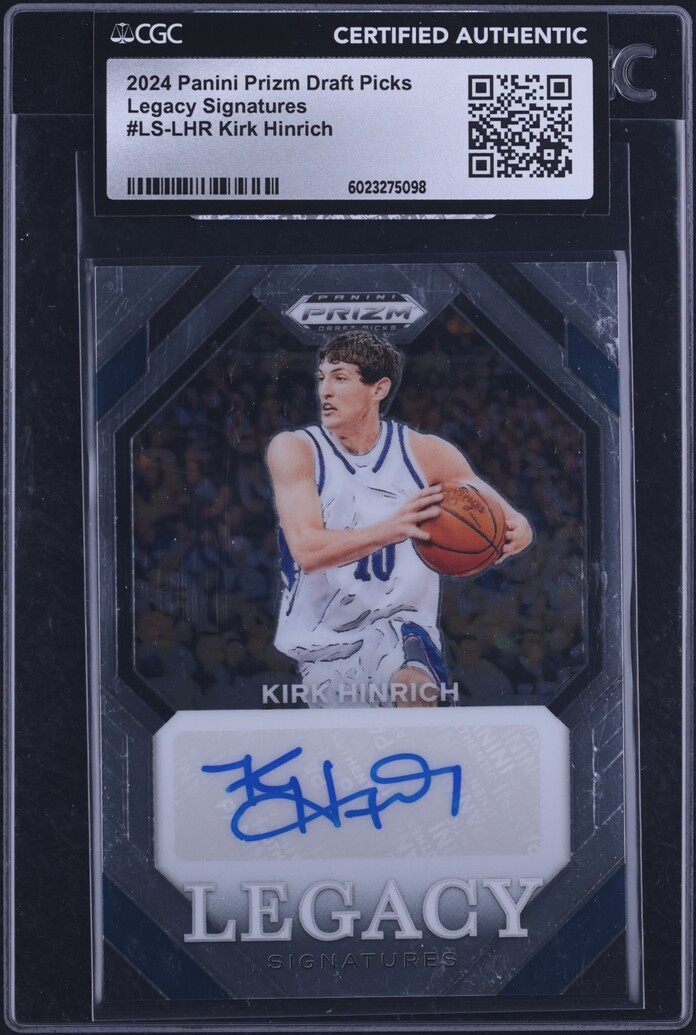 2024 Panini Prizm Draft Picks Legacy Kirk Hinrich AUTO #LS-LHR CGC AUTH
