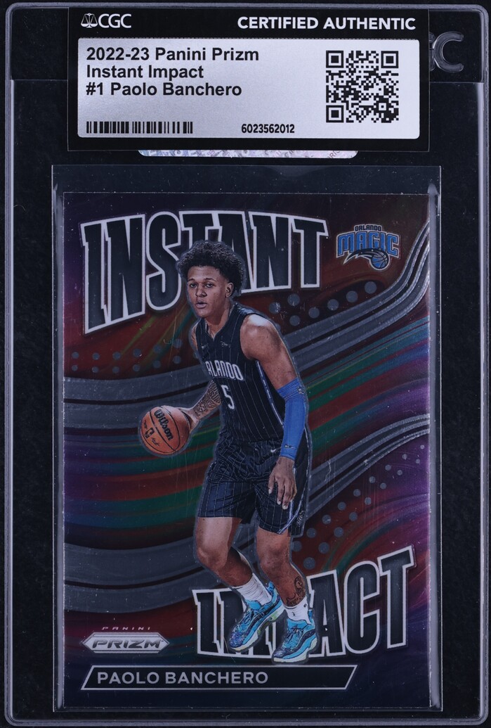 2022 Panini Prizm Instant Impact Paolo Banchero ROOKIE #1 CGC AUTH