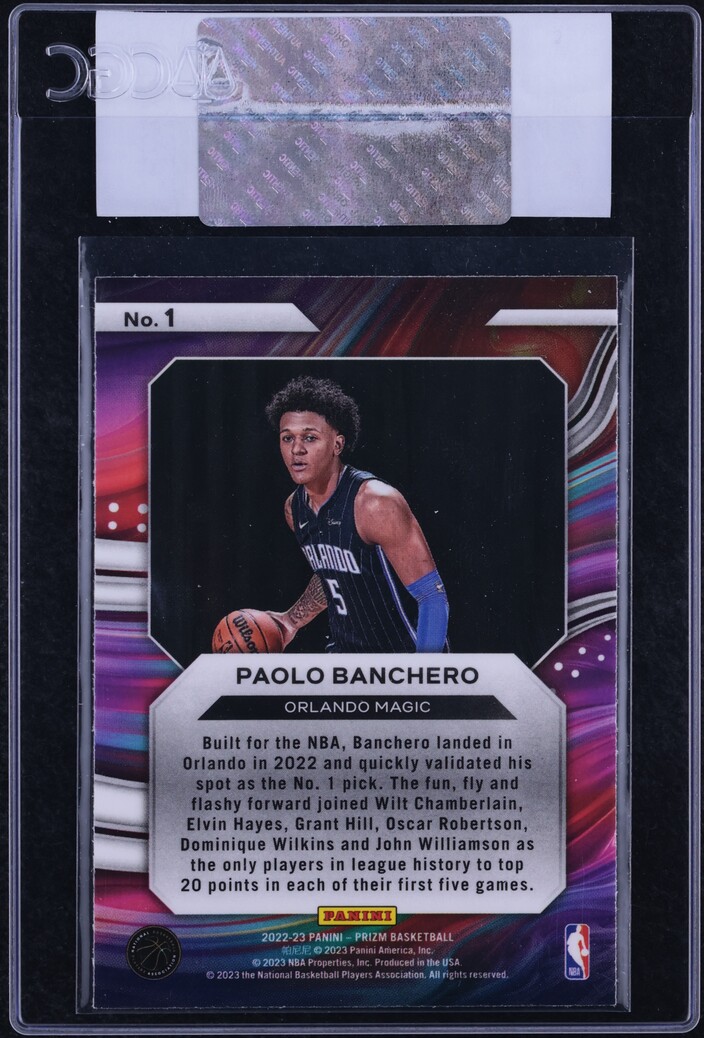 2022 Panini Prizm Instant Impact Paolo Banchero ROOKIE #1 CGC AUTH