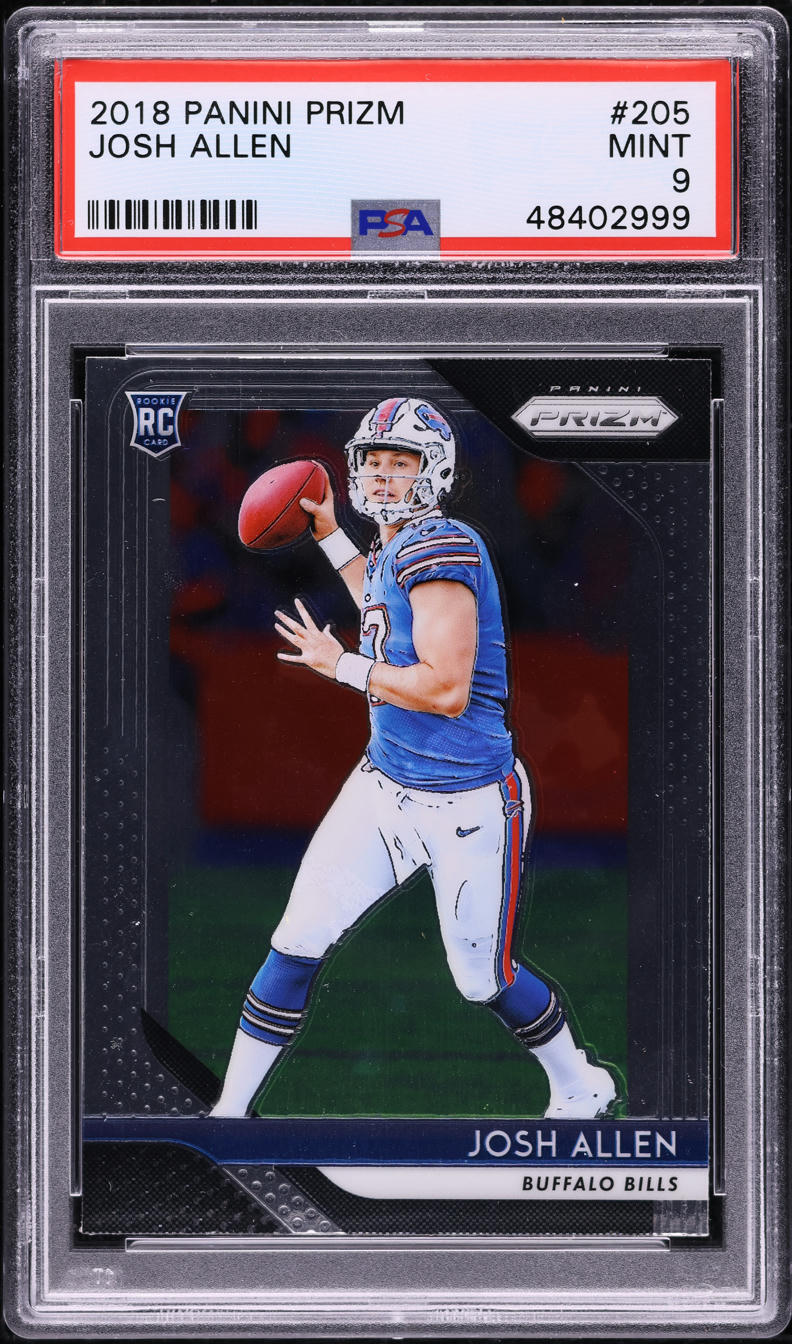2018 Panini Prizm Josh Allen ROOKIE #205 PSA 9 MINT