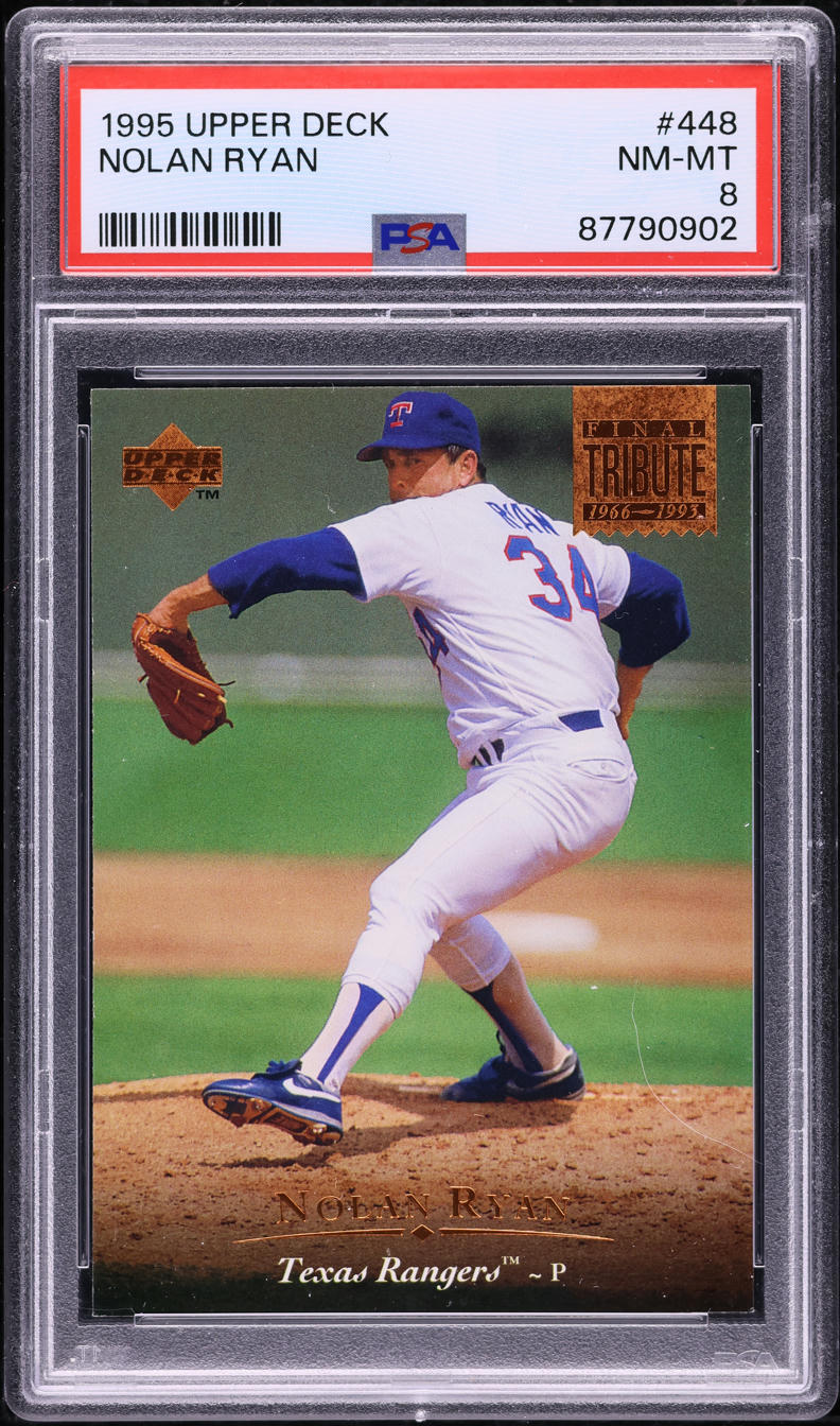 1995 Upper Deck Nolan Ryan #448 PSA 8 NM-MT