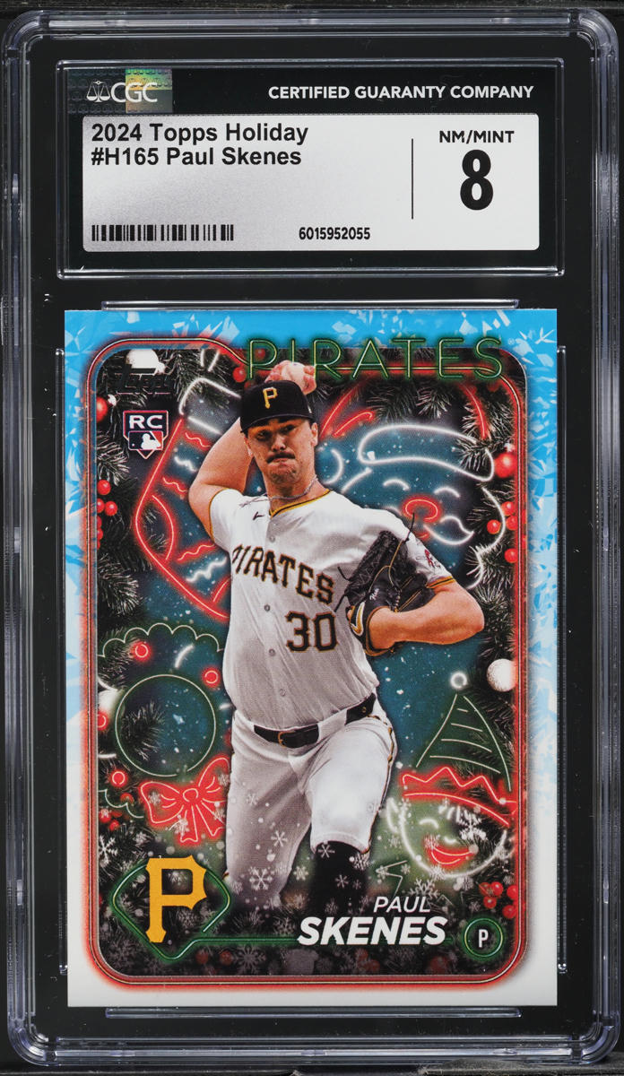 2024 Topps Holiday Paul Skenes ROOKIE #H165 CGC 8 NM-MT