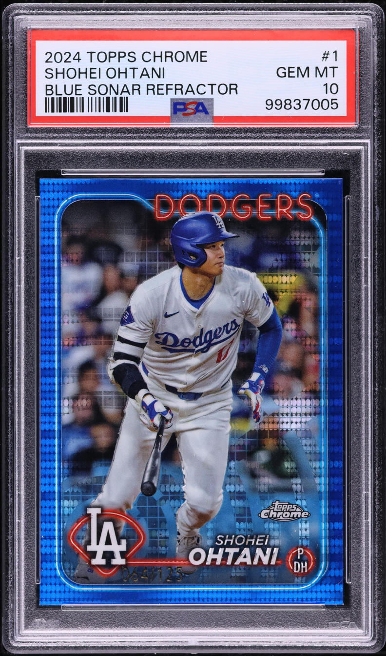 2024 Topps Chrome Blue Sonar Refractor Shohei Ohtani /125 #1 PSA 10 GEM MINT