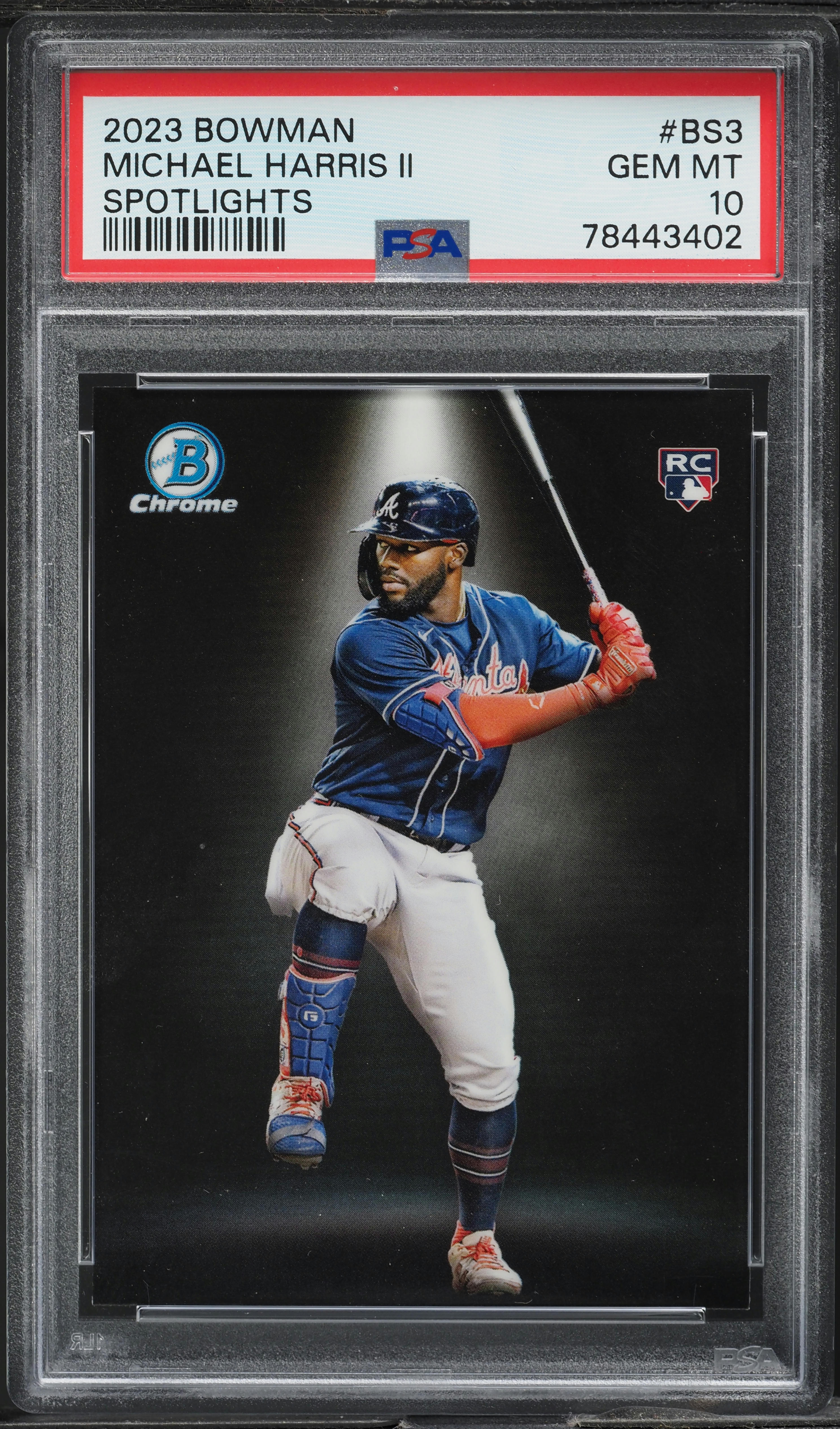 2023 Bowman Chrome Spotlights Michael Harris II ROOKIE #BS-3 PSA
