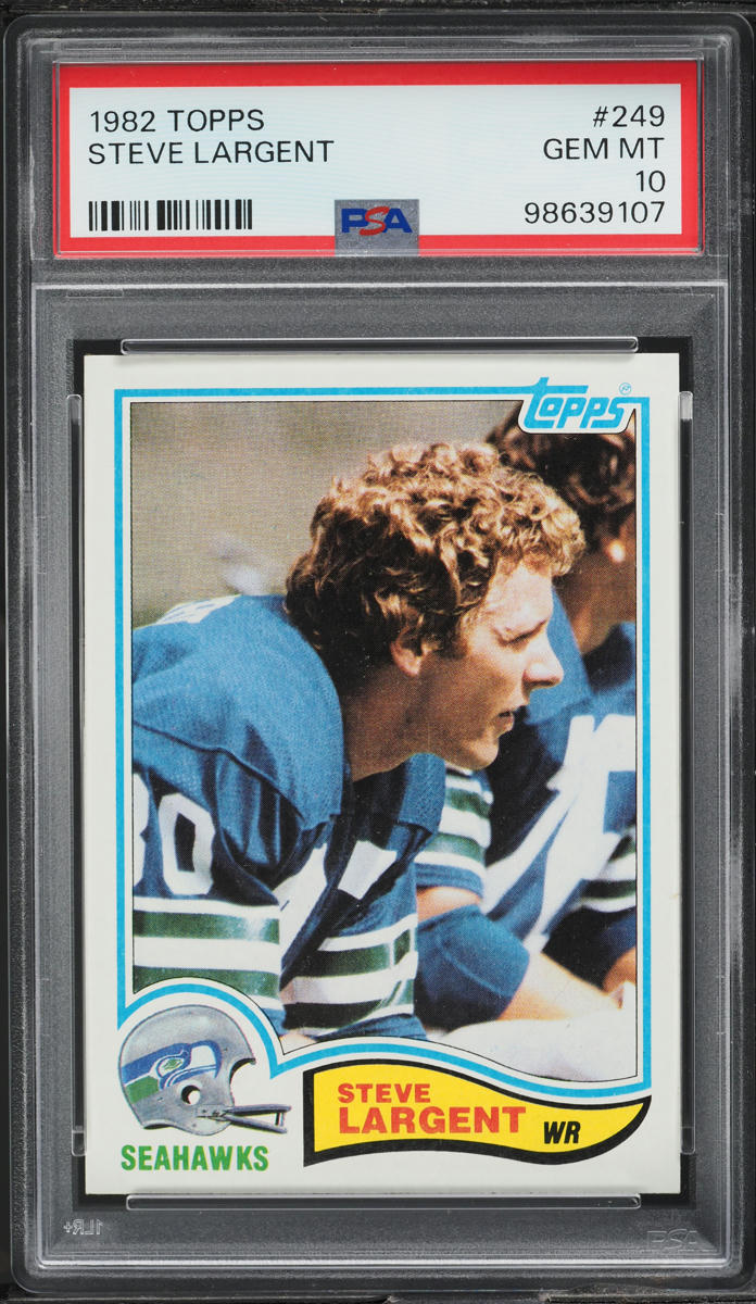 1982 Topps Football Steve Largent #249 PSA 10 GEM MINT