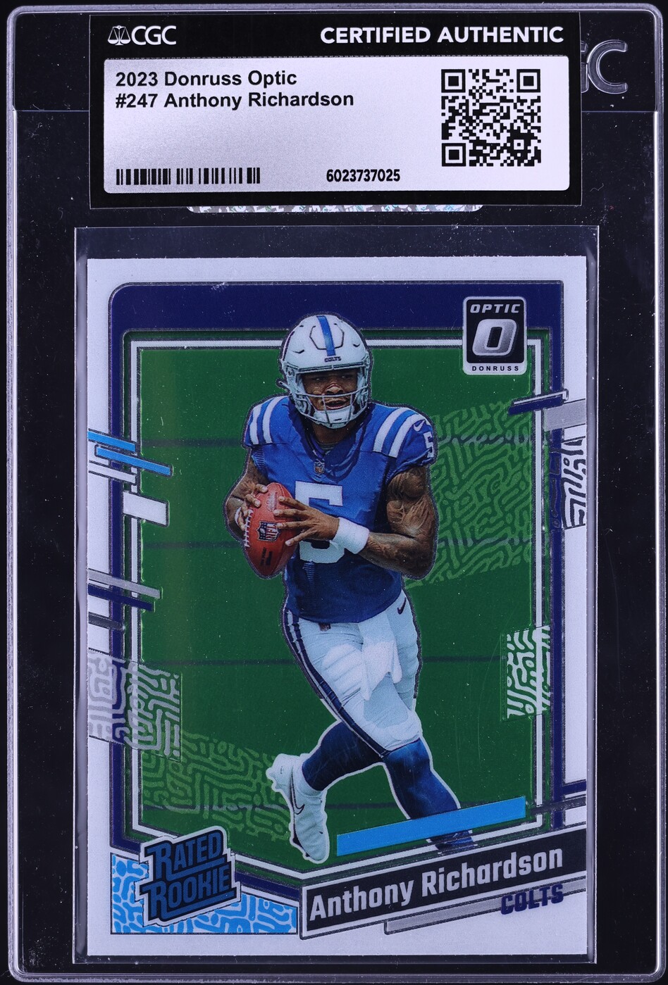 2023 Donruss Optic Anthony Richardson ROOKIE #247 CGC AUTH