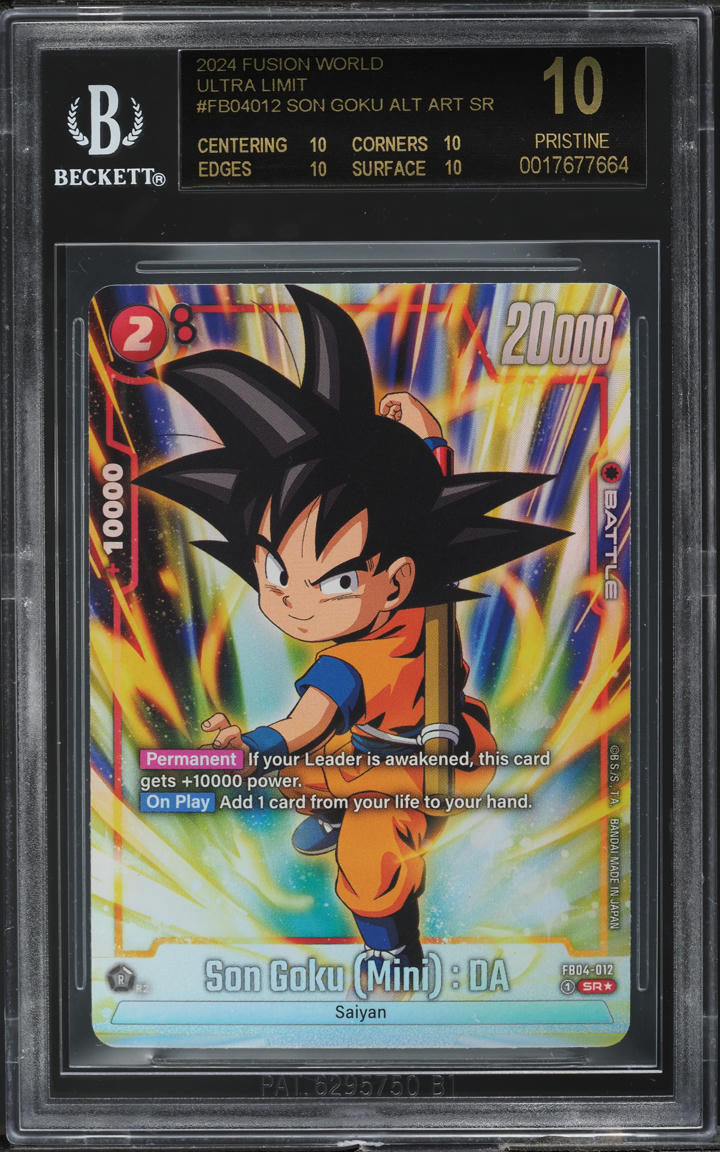 BGS10 ブラックラベル 孫悟空 少年期 ABS-07 sb55 2024 Dragon Ball S Fusion World Ultra Limit Alt Art Son Goku BGS